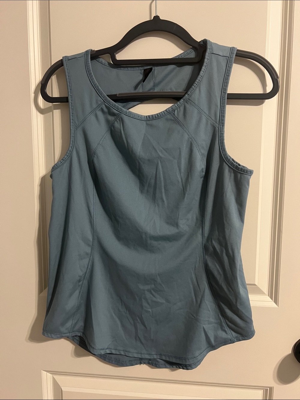 90 Degree By Reflex Blue Athletic Scoop Neck Tank